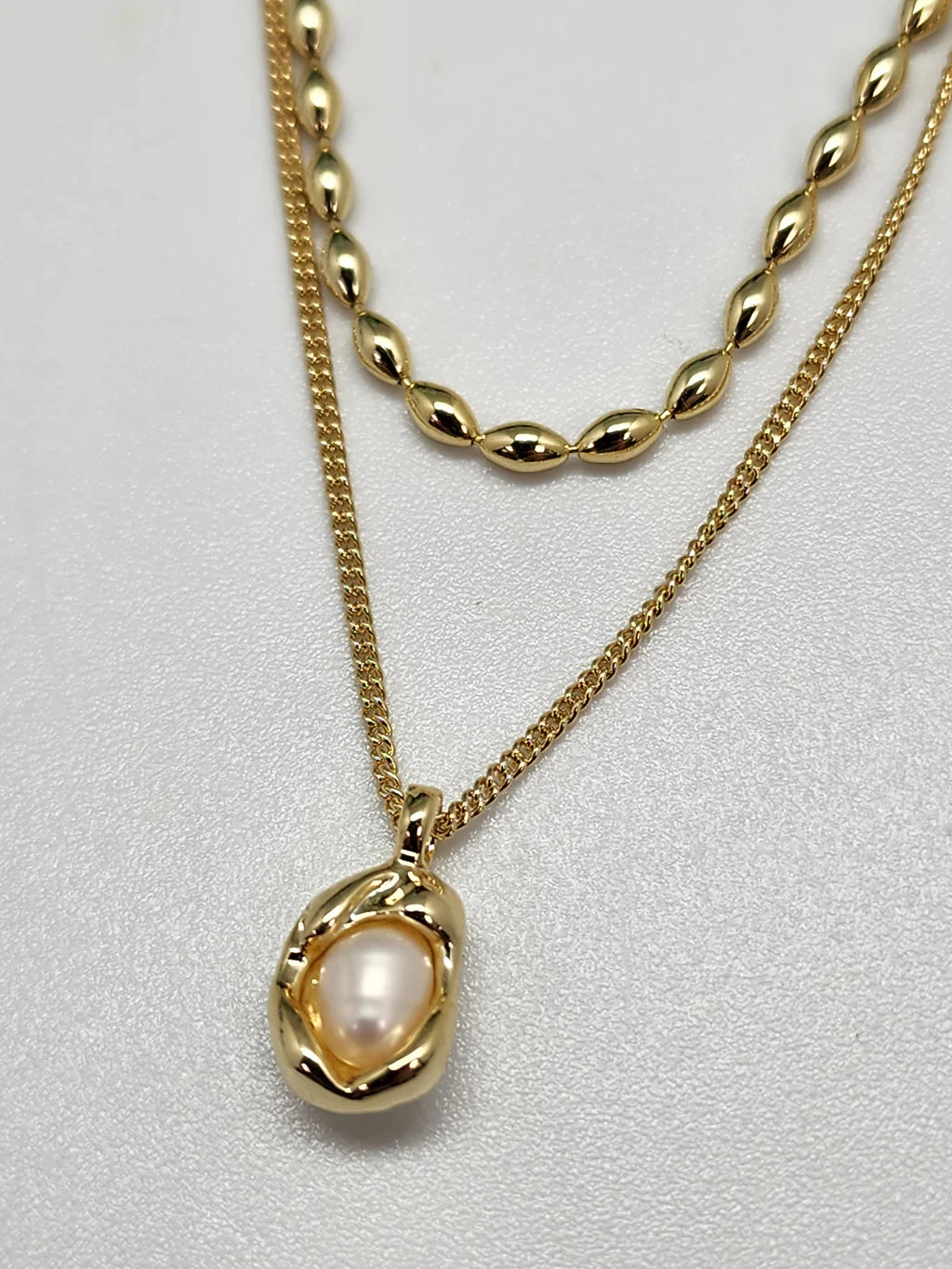 PEARL LAYERED NECKLACE