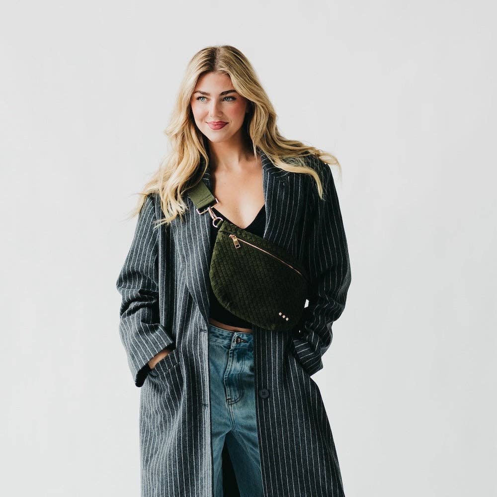 Westlyn Woven Faux Suede Bum Bag