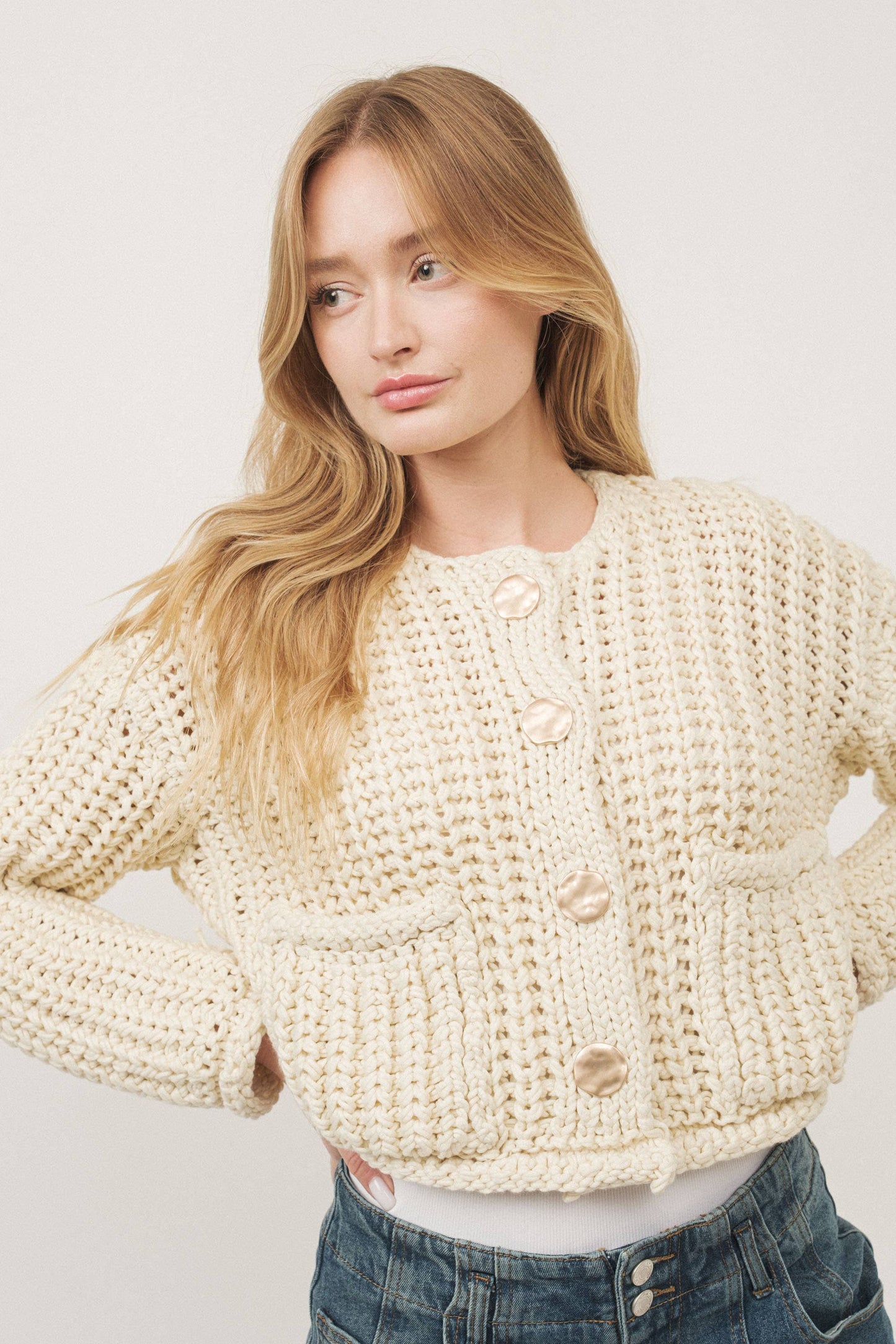 CHUNKY KNIT CARDIGAN