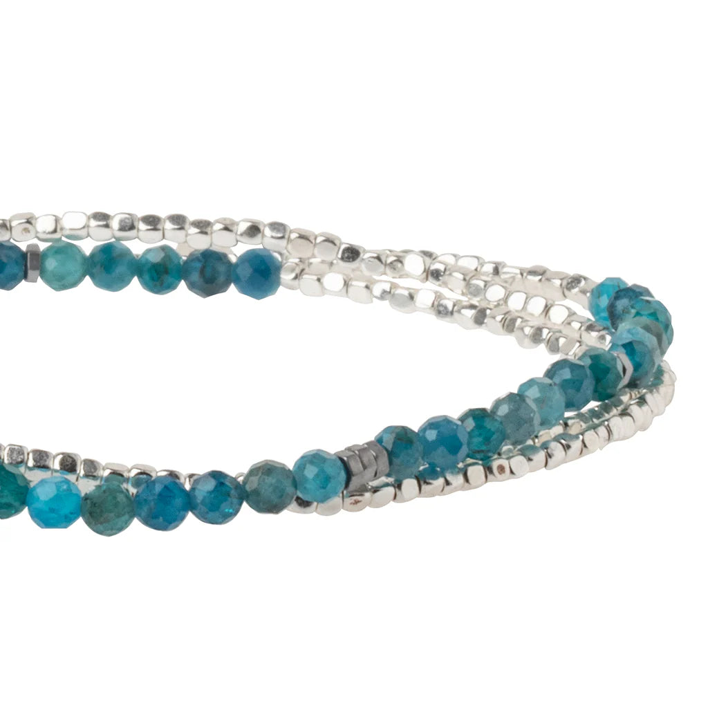 DELICATE STONE BRACELET/NECKLACE APATITE - STONE OF INSPIRATION