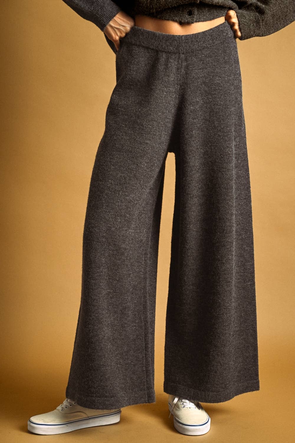Relaxed Sweater Knit Trouser