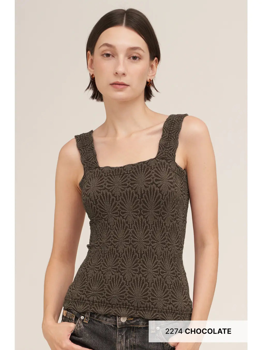 Lace Textured Square Top