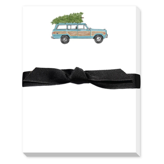 CHRISTMAS TREE WAGON MINI NOTEPAD