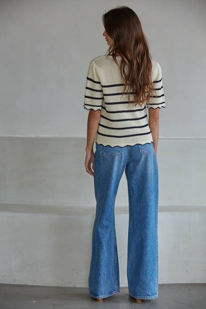 Scalloped Hems Top