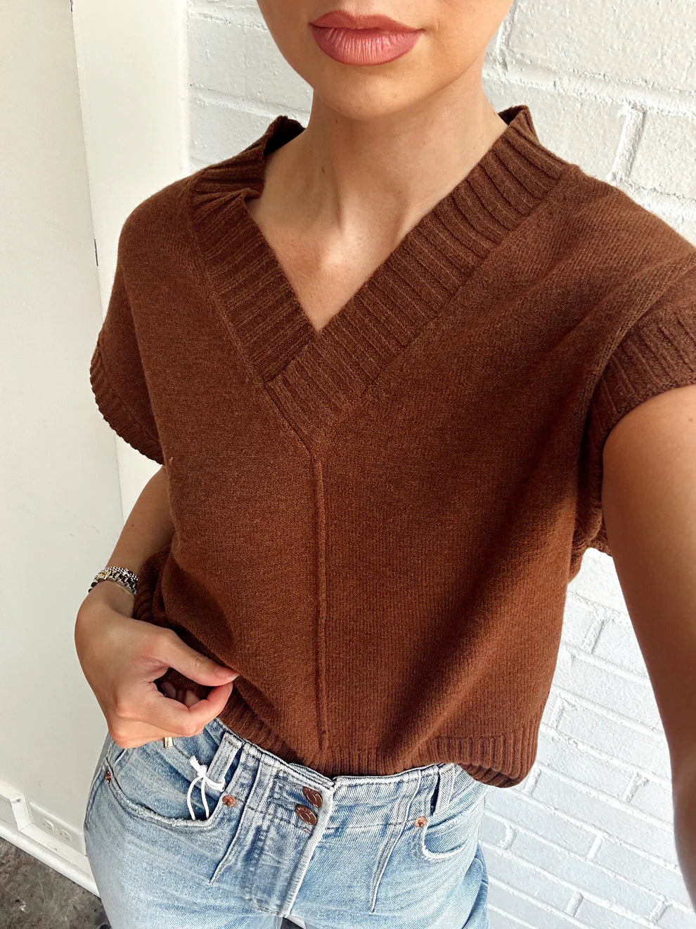 GWYNETH VEST BY KERISMA - ORANGE FLAME