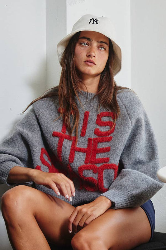 ‘TIS THE SEASON’ Lettering Sweater