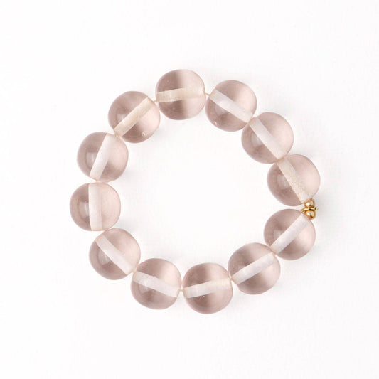 Cece Large Resin Bead Bracelet - Clear