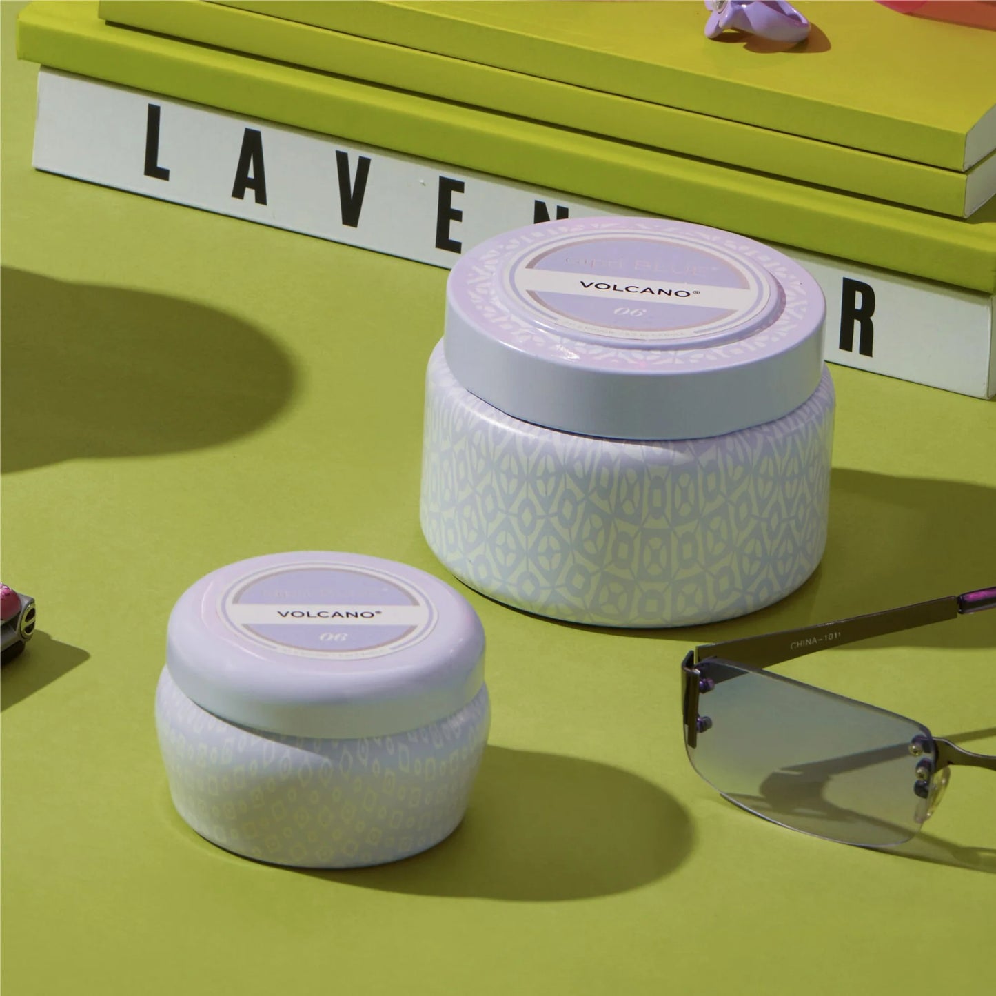 VOLCANO LAVENDER MINI TIN CANDLE, 3 OZ.