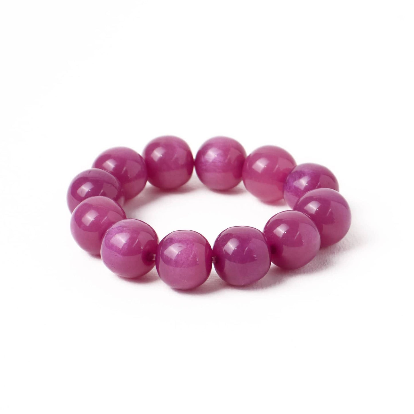 Cece Large Resin Bead Bracelet - Purple