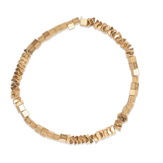 Mini Metal Stacking Bracelet - Gold