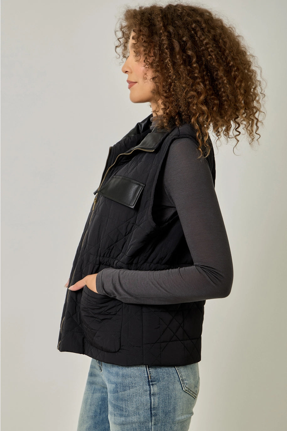 Quilted Waist Cinched Vest