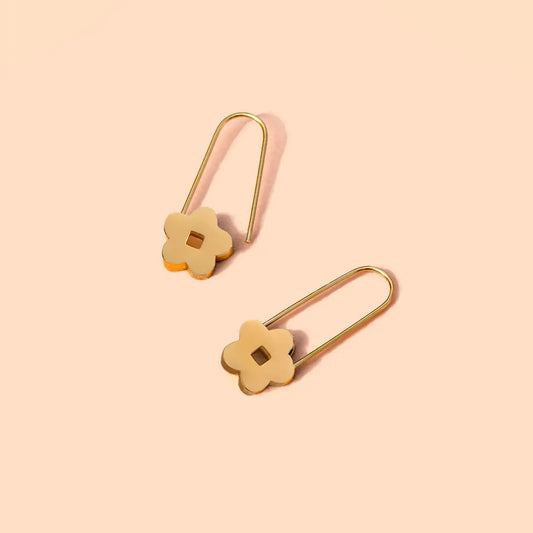 Blossom Pin Hoops