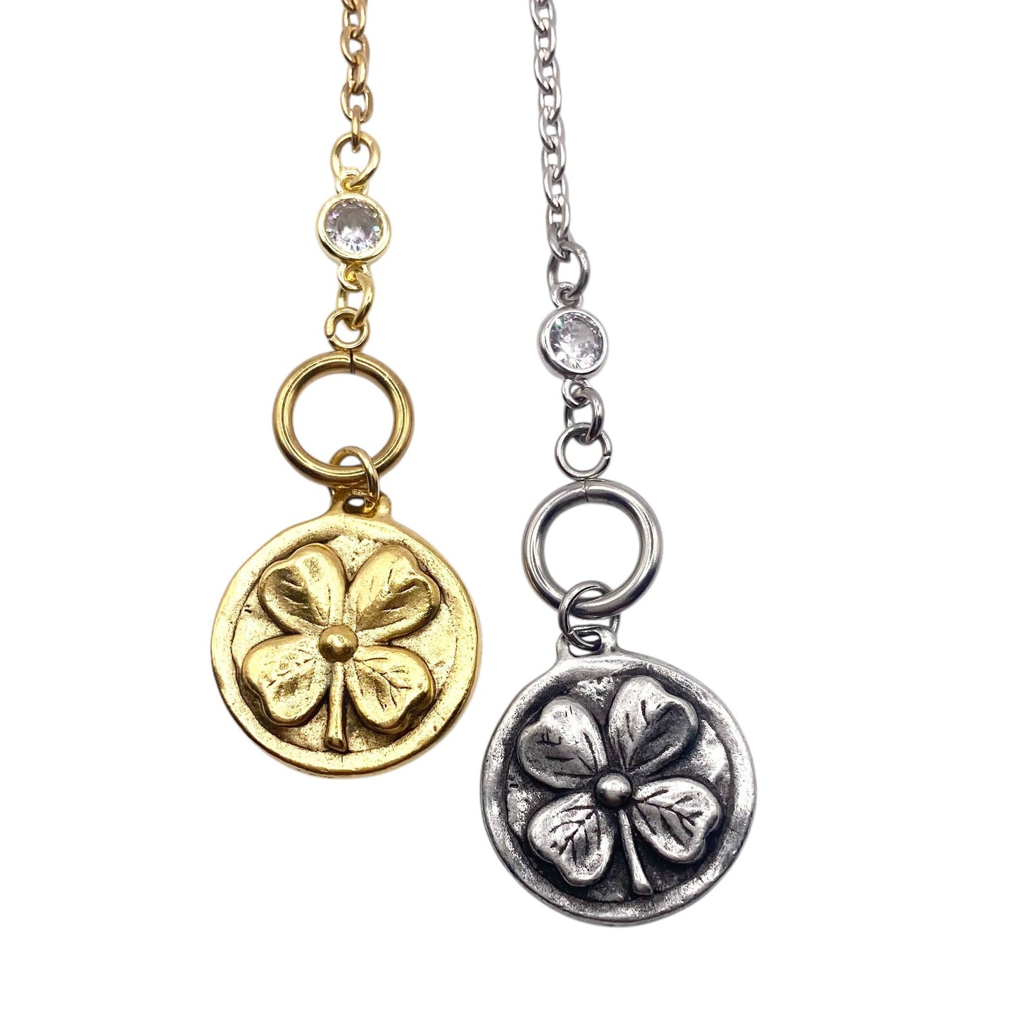 Claddagh & Clover Medallion Necklace