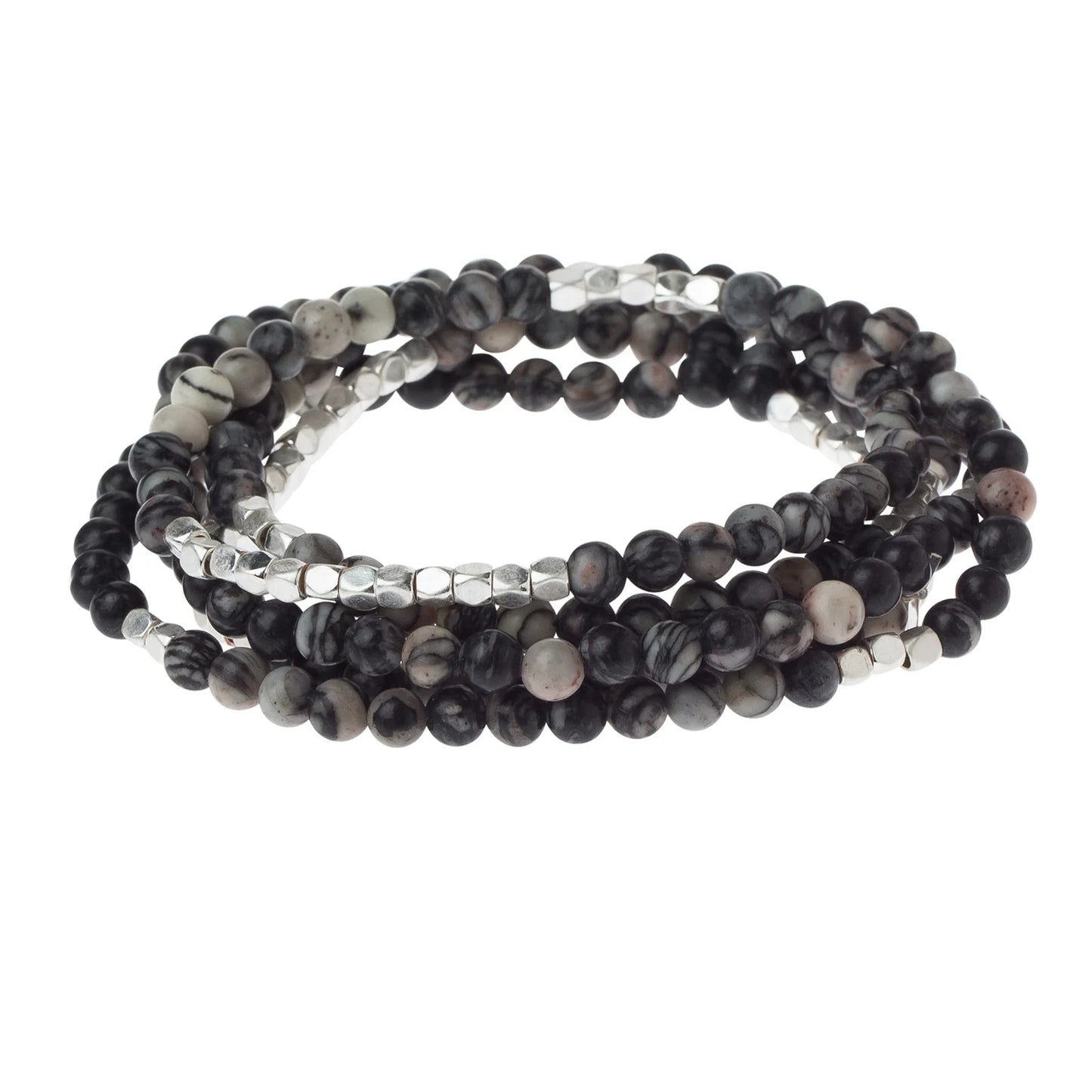 STONE WRAP BLACK NETWORK AGATE - STONE OF INNER STABILITY