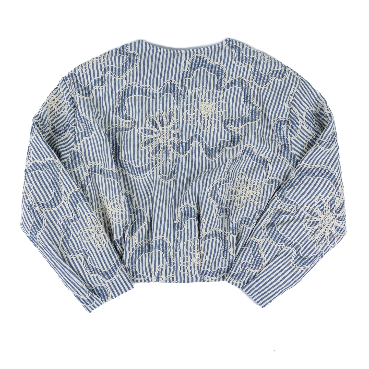 Embroidered Detail Stripe Bomber Jacket