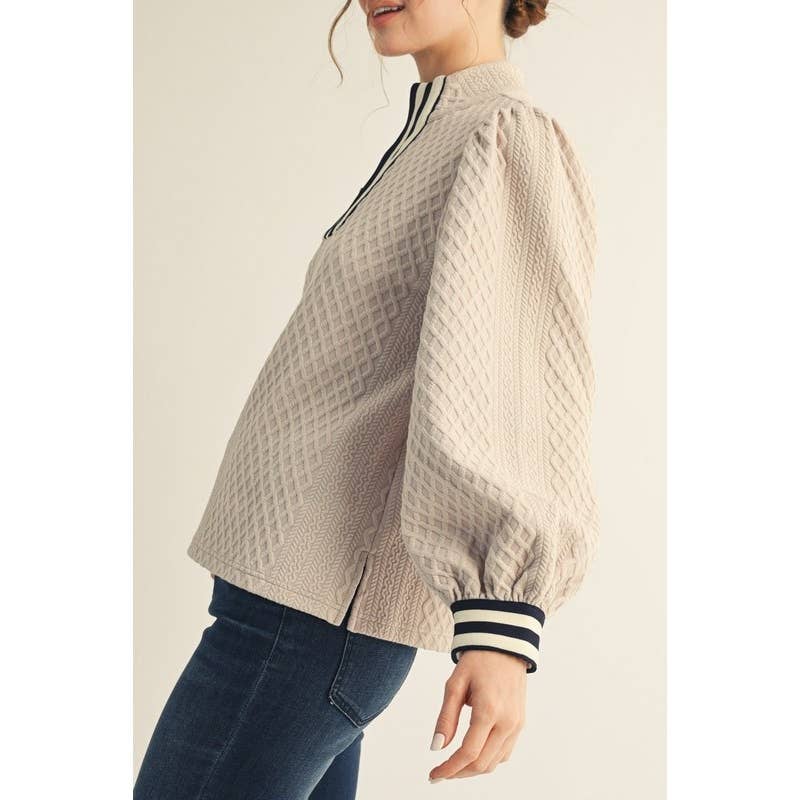 Quilted Texture Top