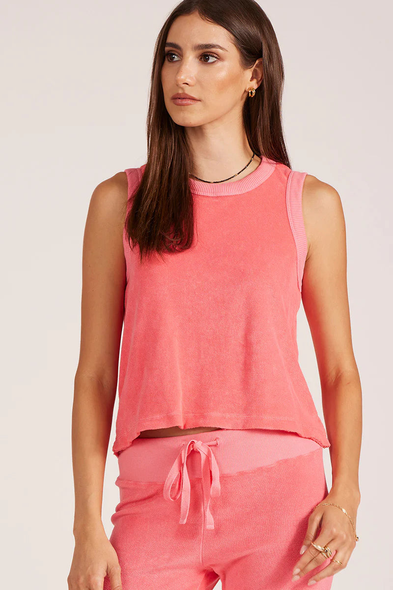 Raw Edge Muscle Tank by bobi Los Angeles