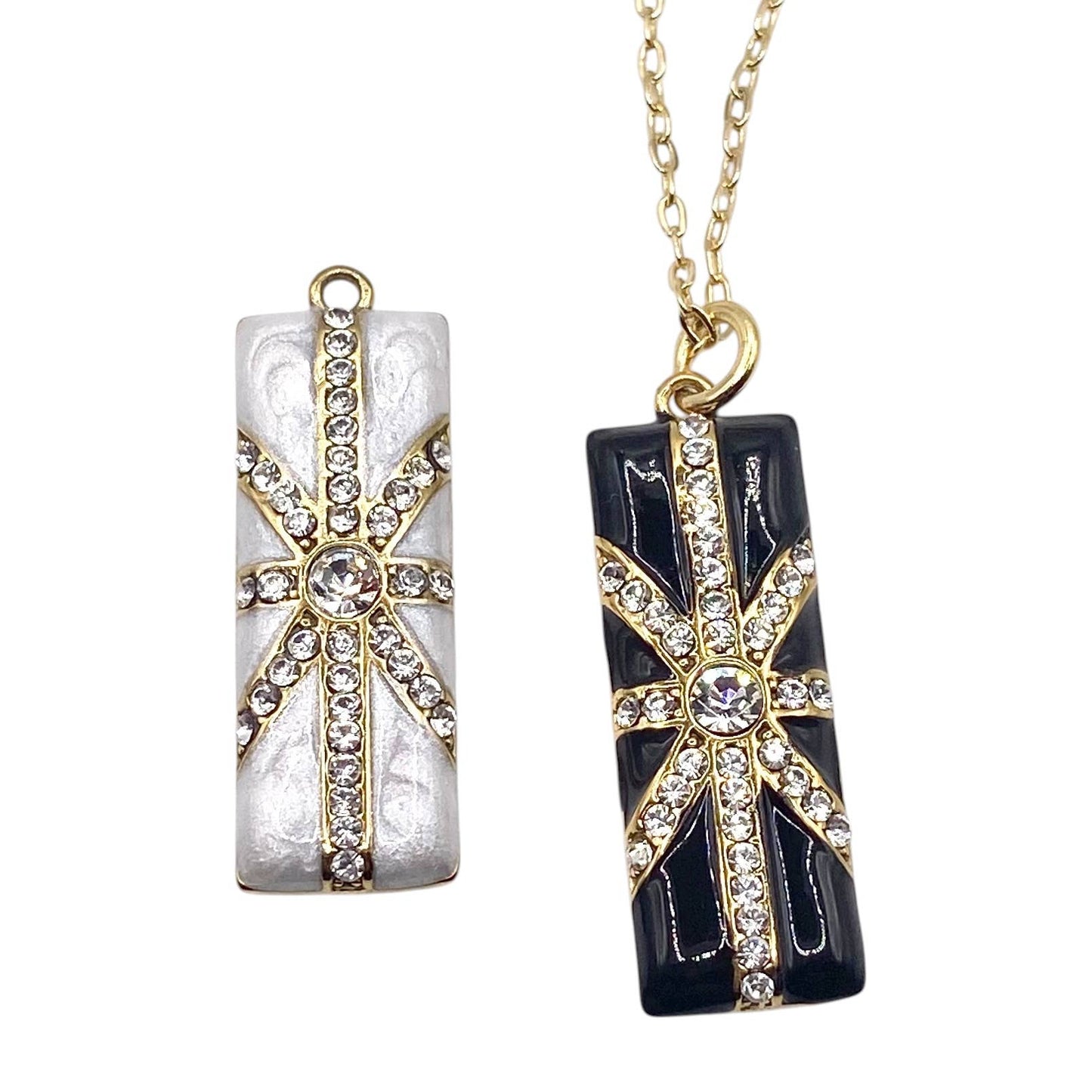 Starburst Bar Pendant Necklace