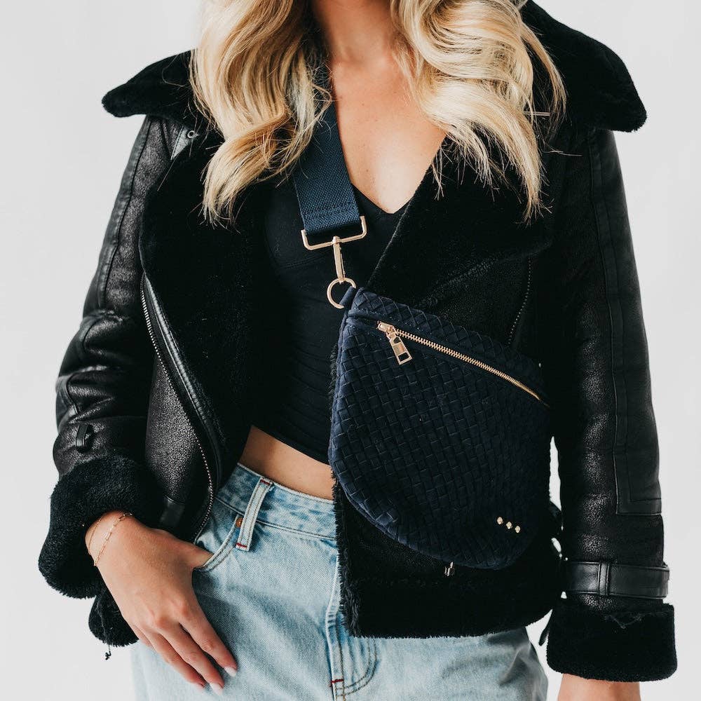 Westlyn Woven Faux Suede Bum Bag