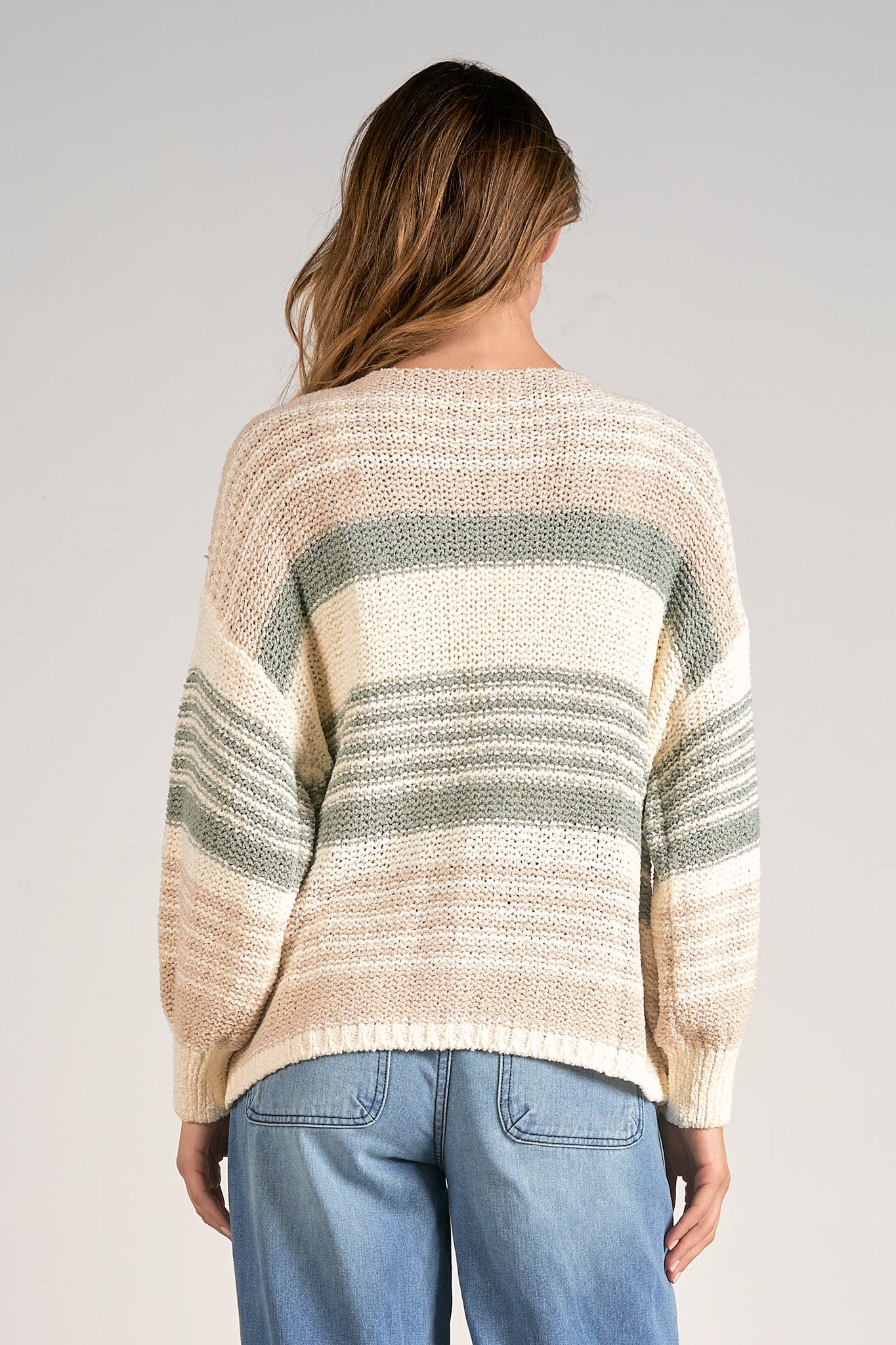 Sage Stripe Cardigan