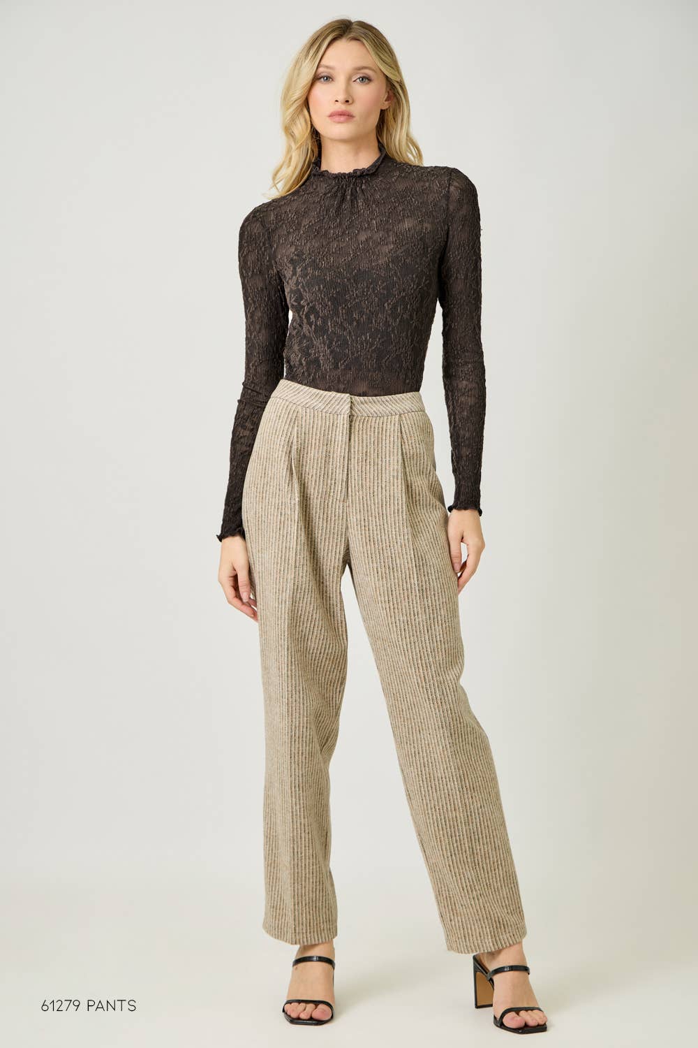 Lettuce Edge Lace Knit Top