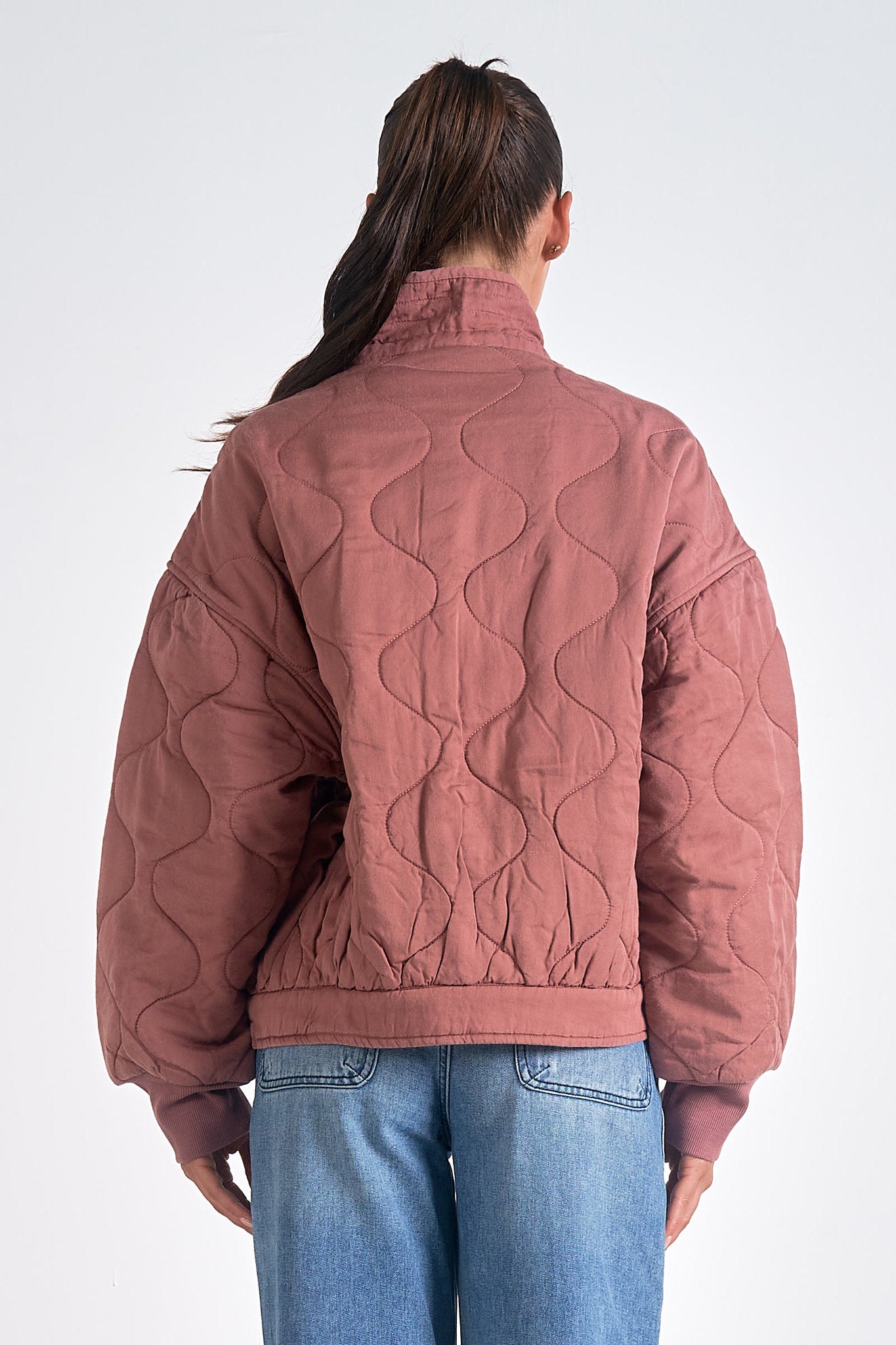 QUILTED BOMBER JACKET