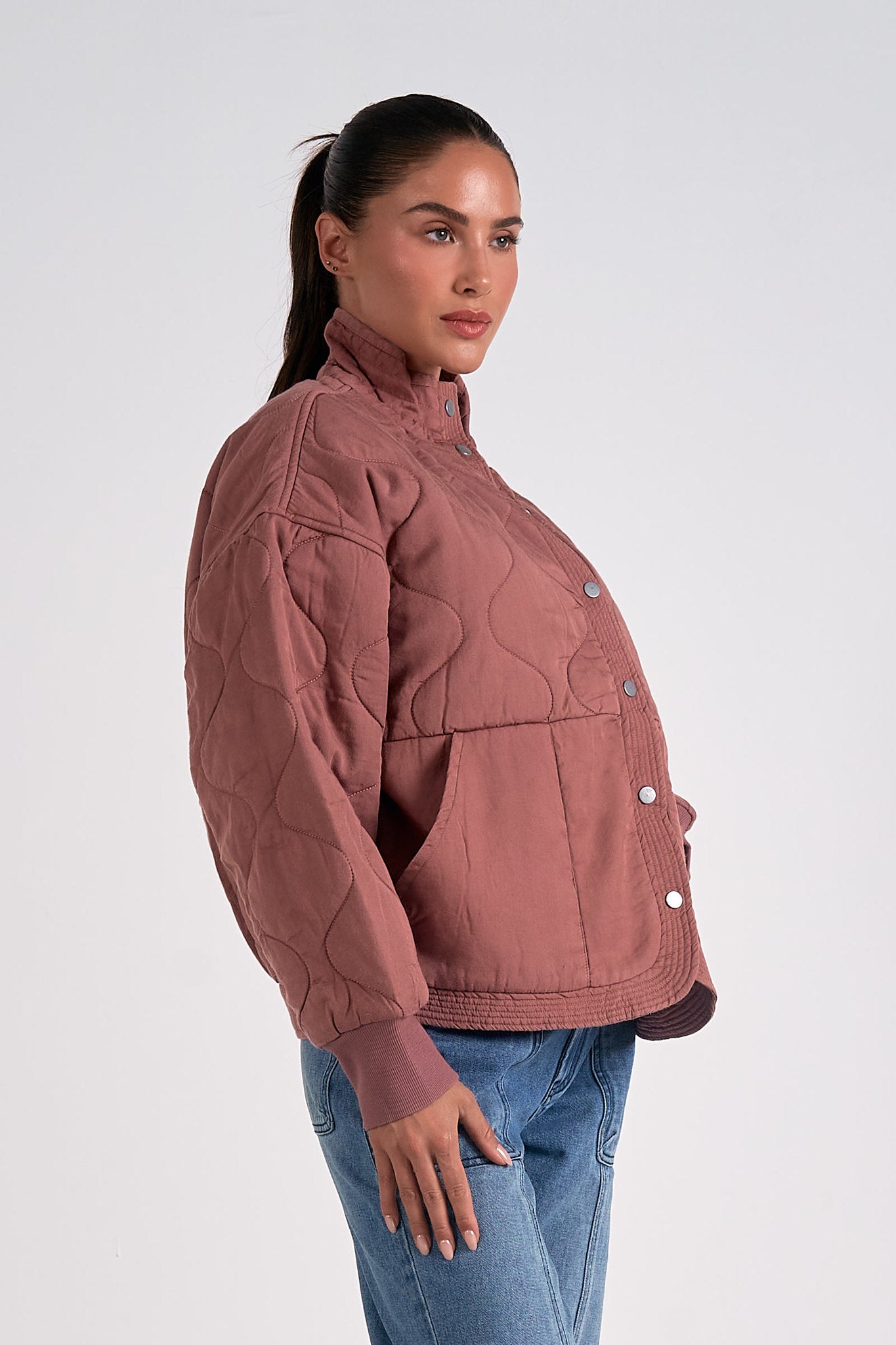 QUILTED BOMBER JACKET