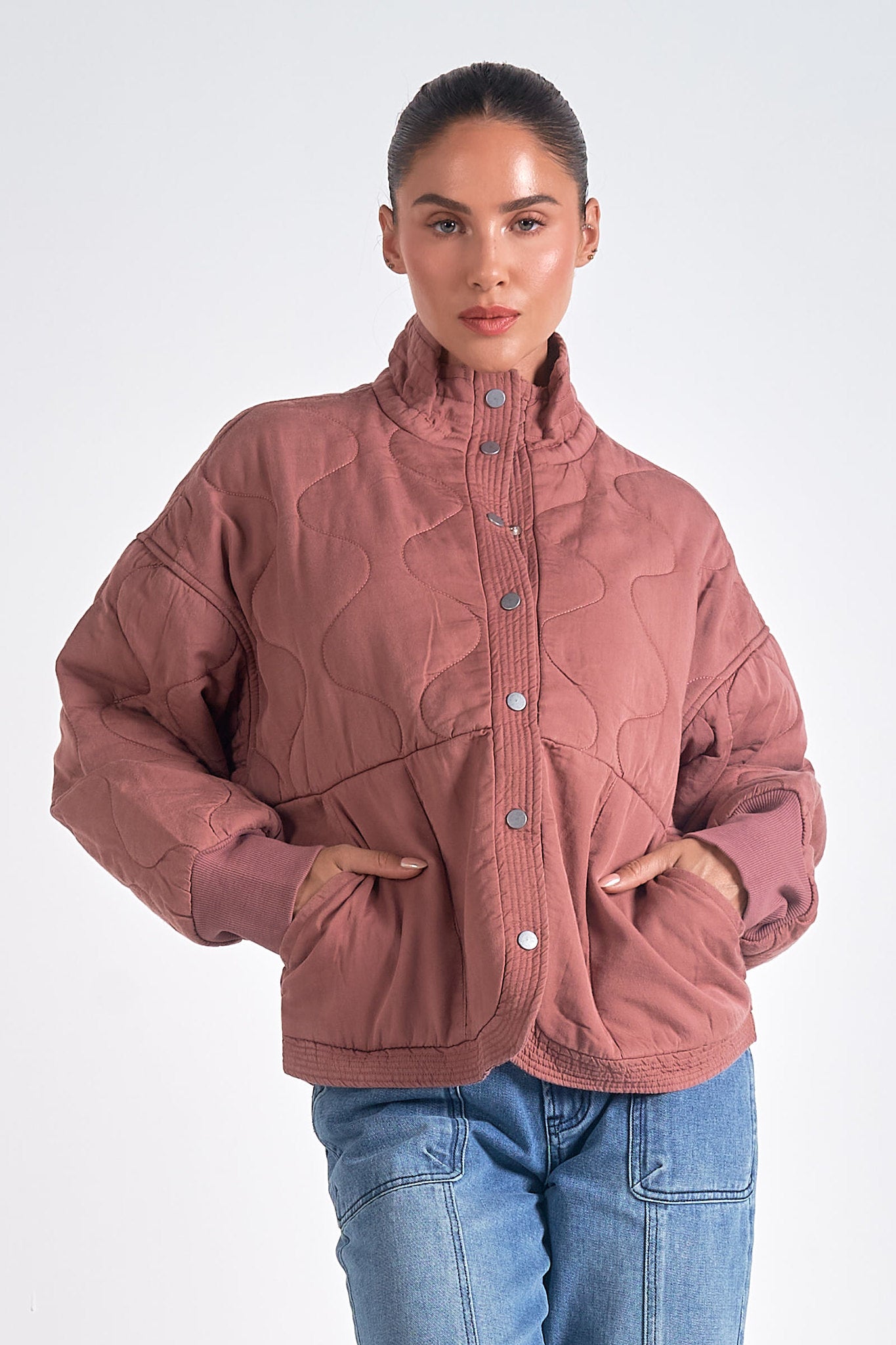 QUILTED BOMBER JACKET