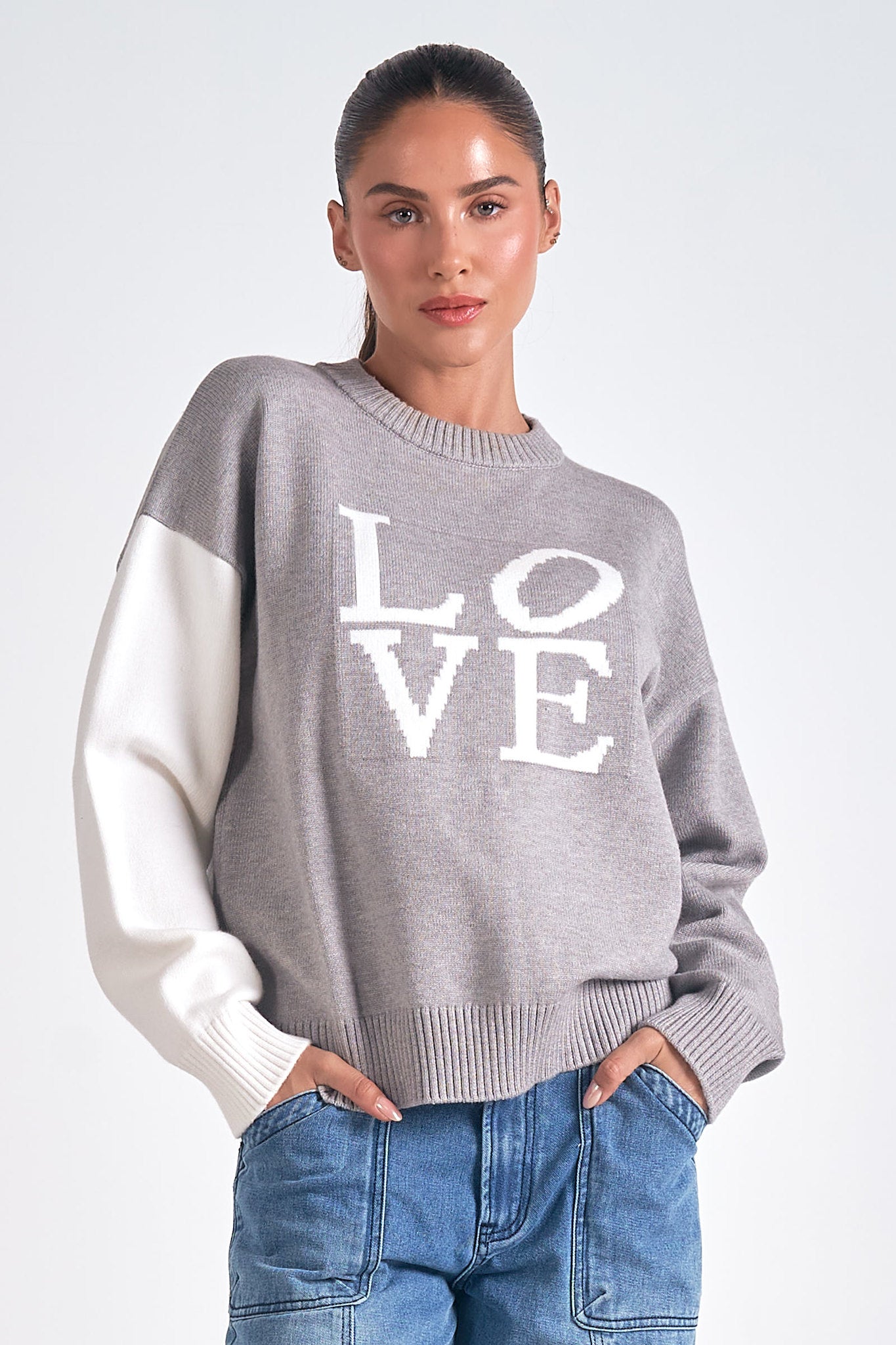 COLORBLOCK LOVE SWEATER