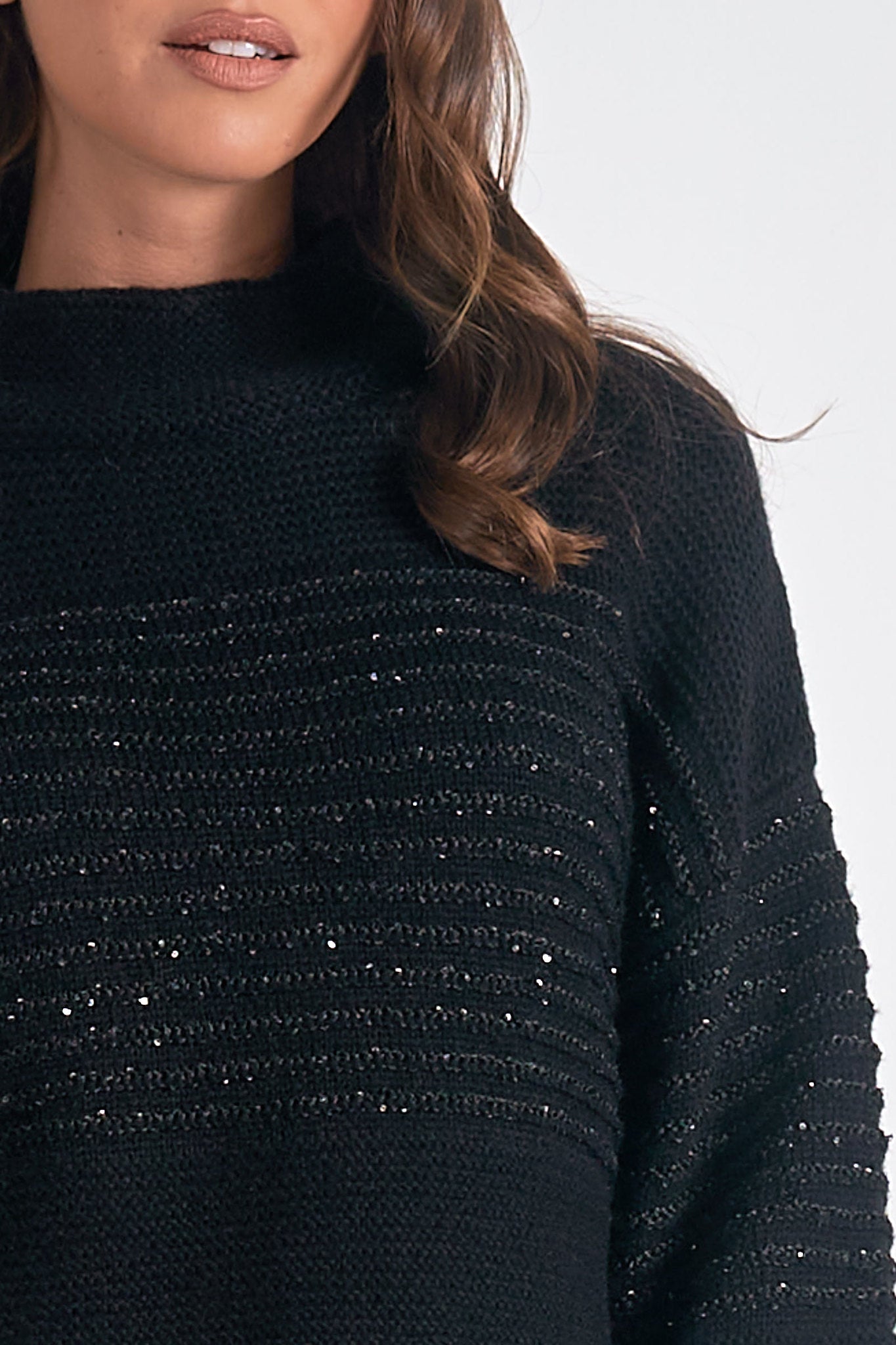 MOCKNECK SEQUIN SWEATER