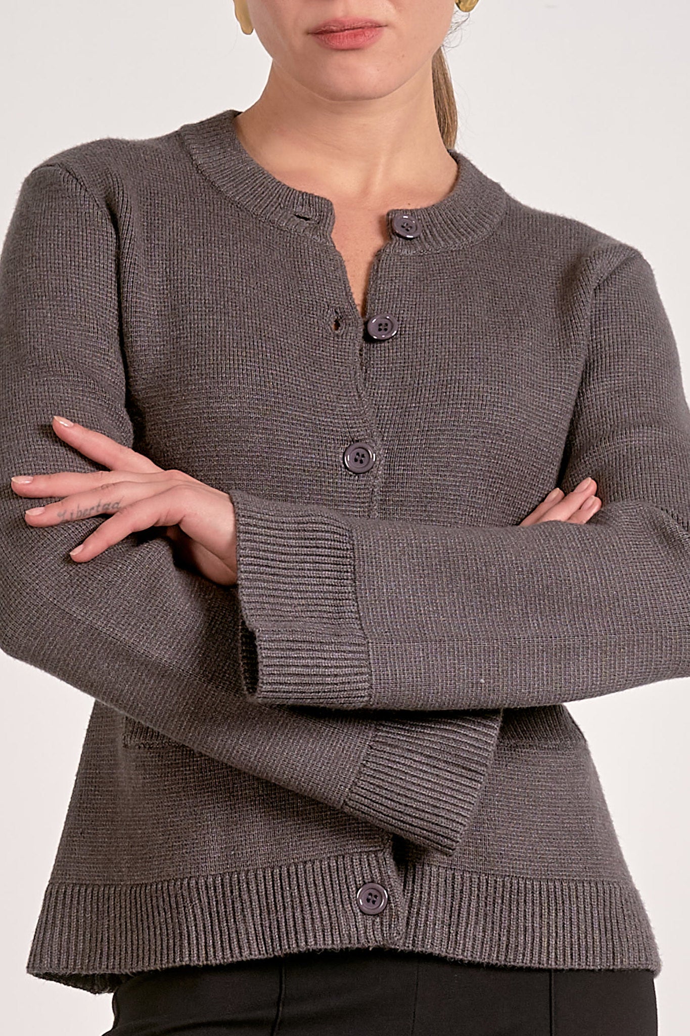 Flare Sleeve Cardigan Sweater