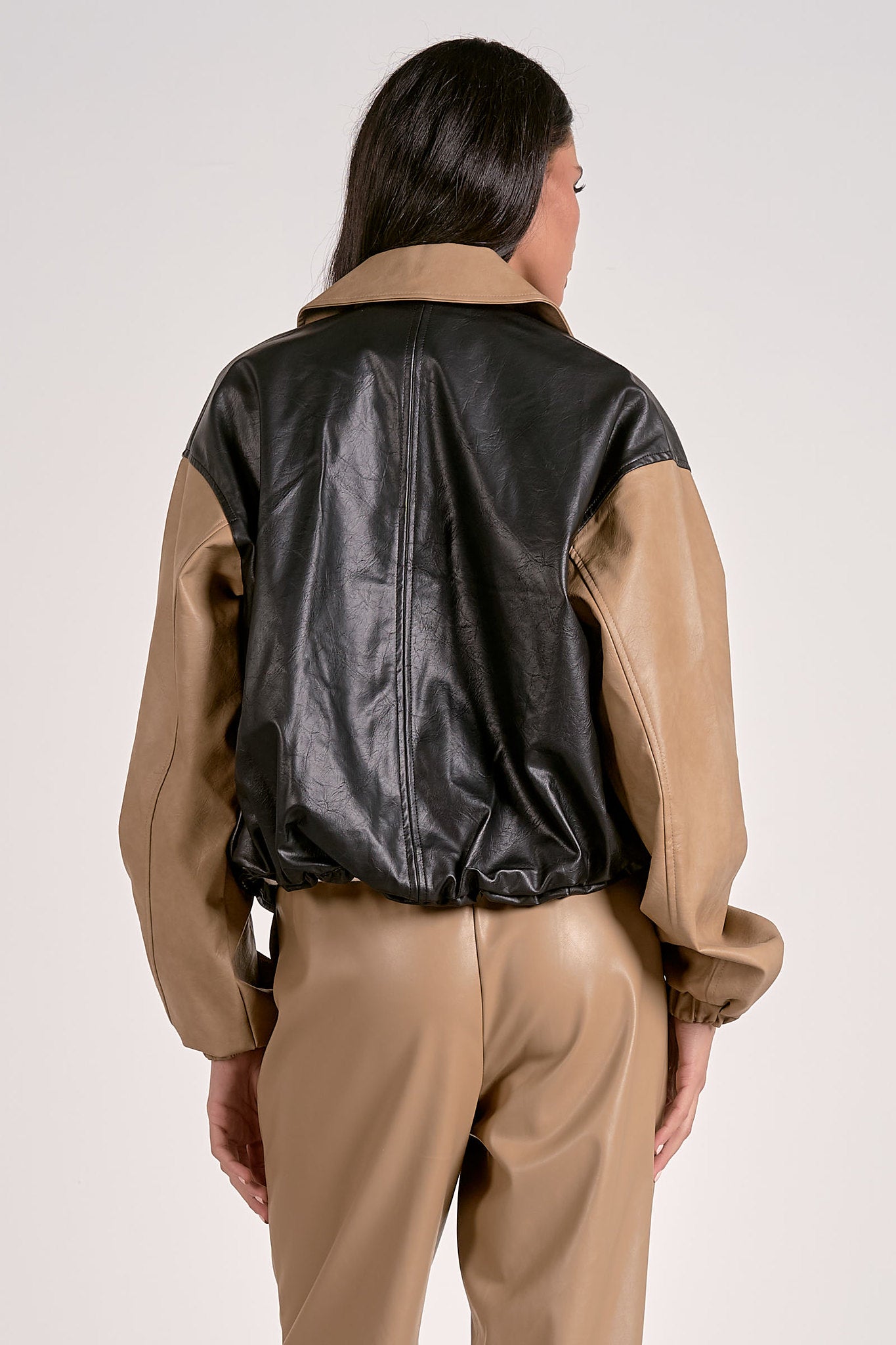 Color Block Bomber Jacket