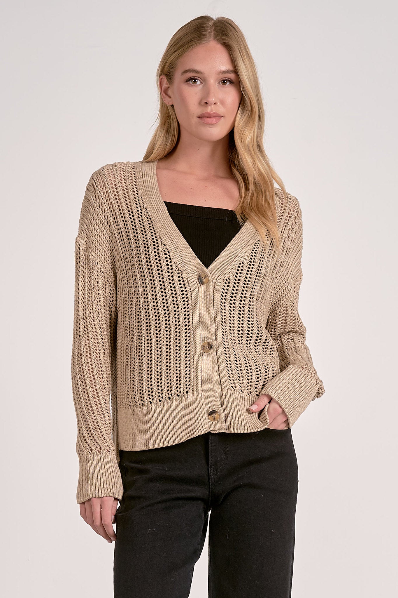 CROCHET KNIT CARDIGAN