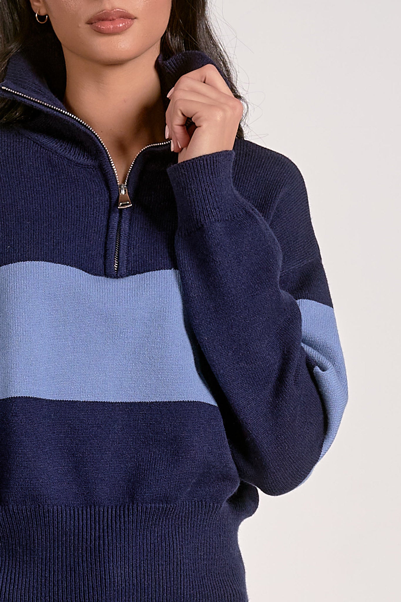 Suki Sweater - Blue Stripe