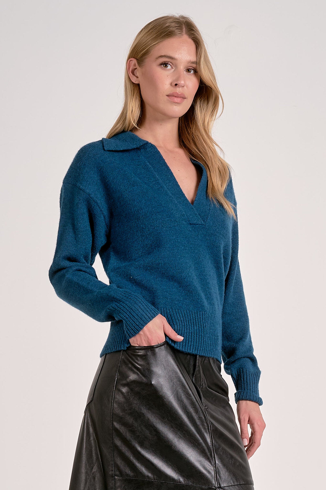 Polo Collar Sweater