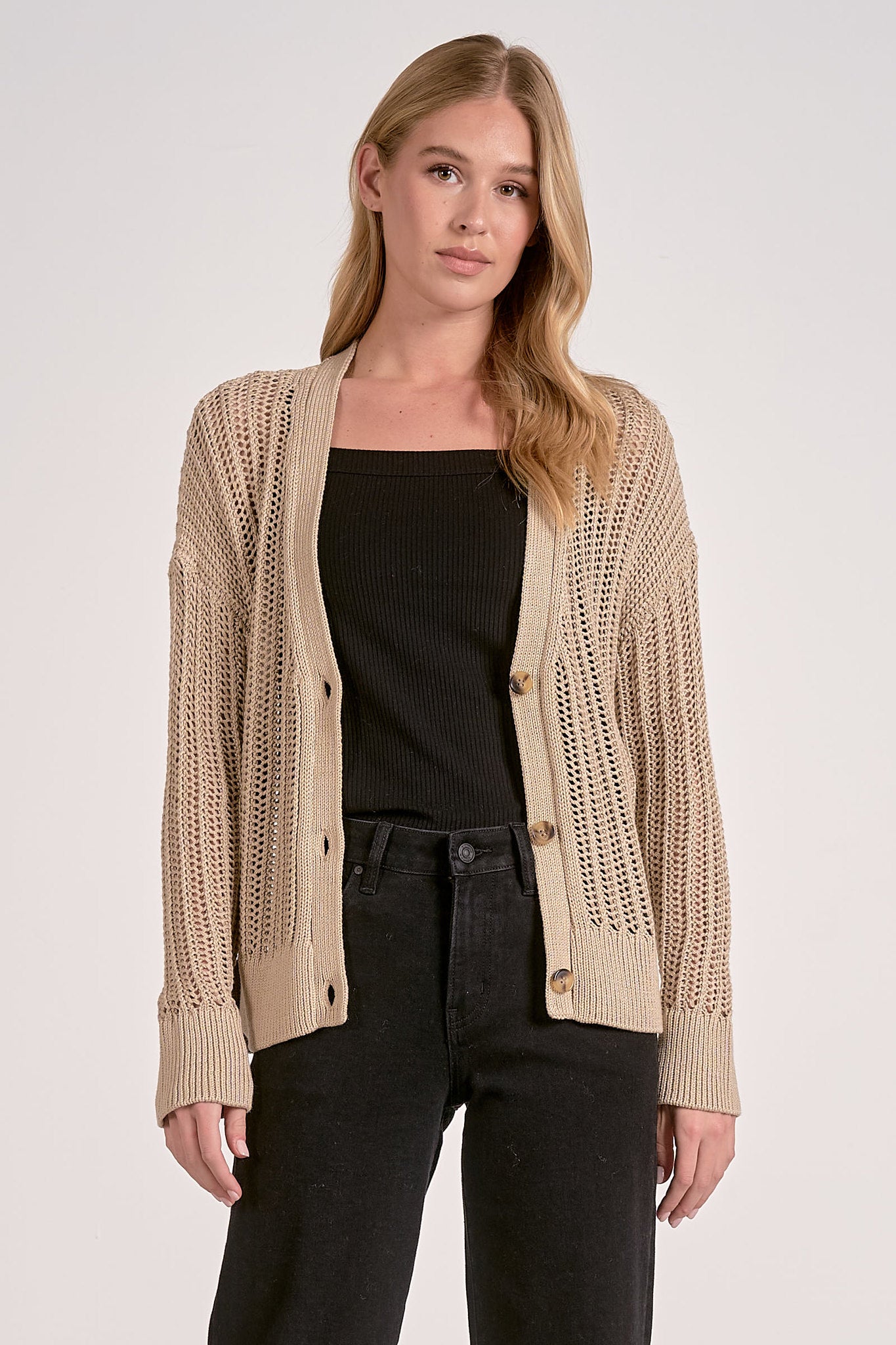 CROCHET KNIT CARDIGAN