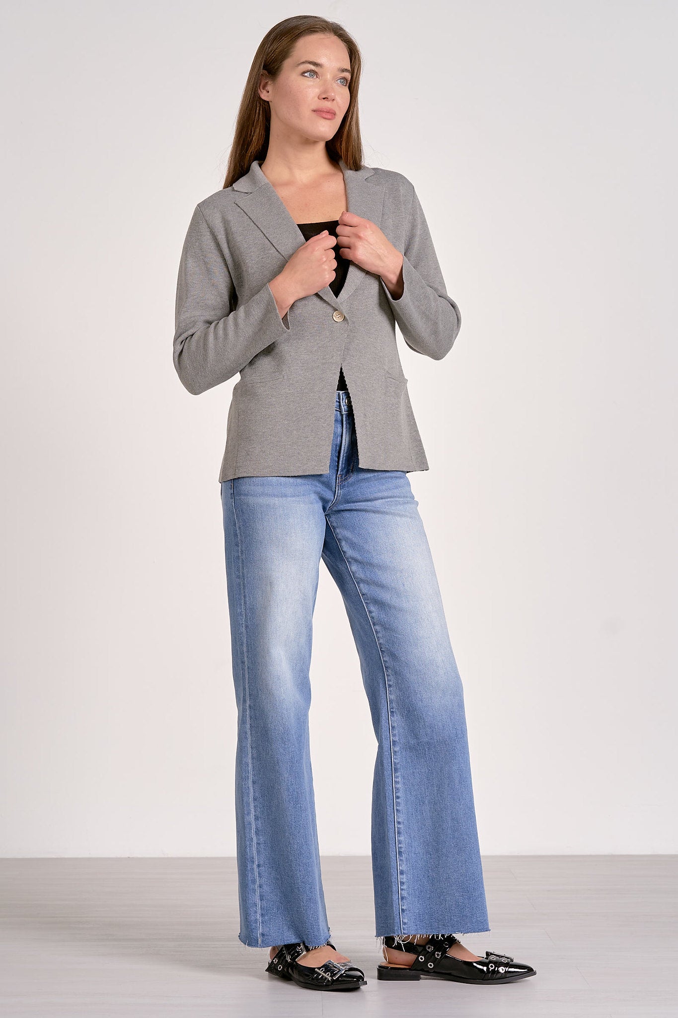 Rocky Blazer Sweater - Grey