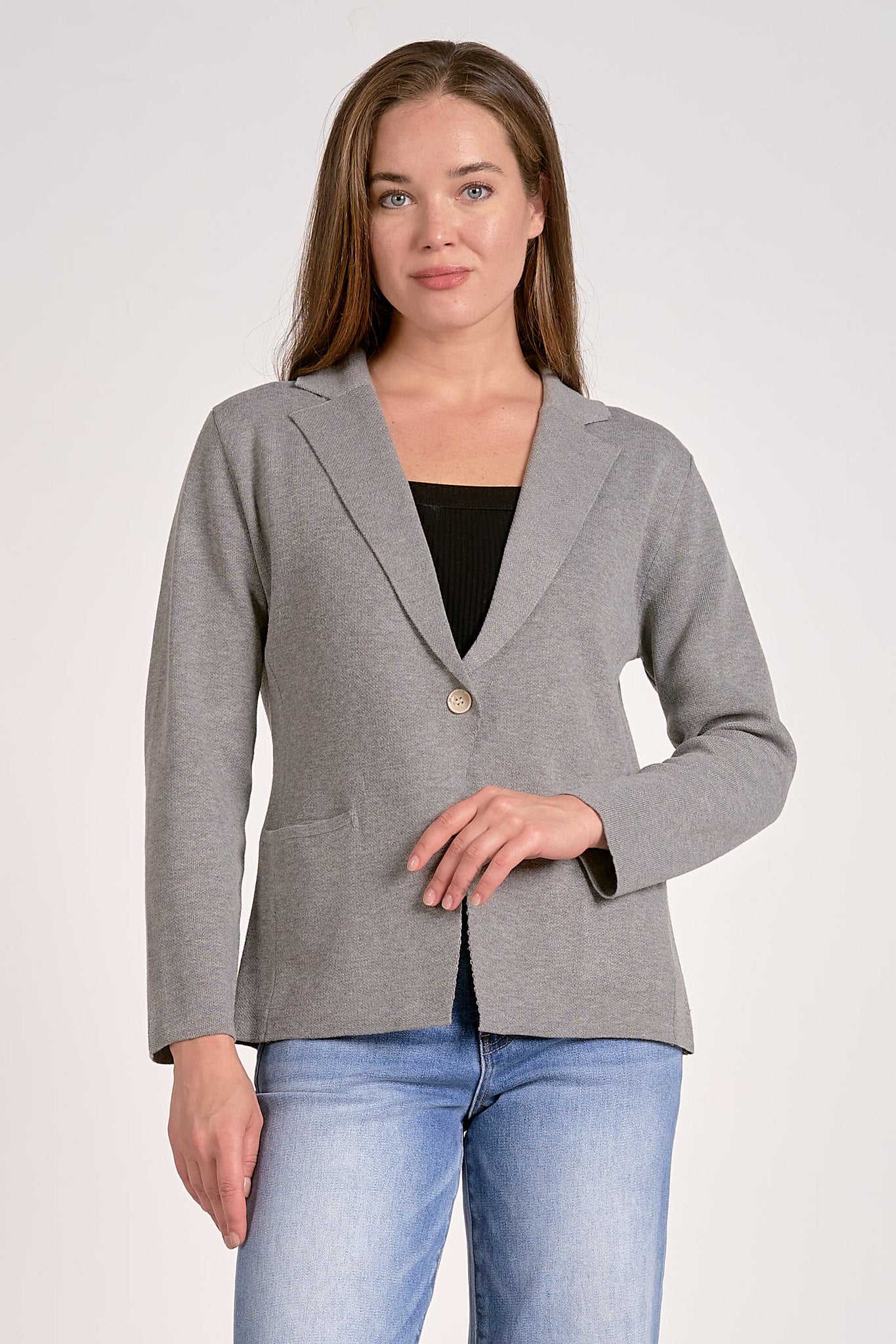 Rocky Blazer Sweater - Grey