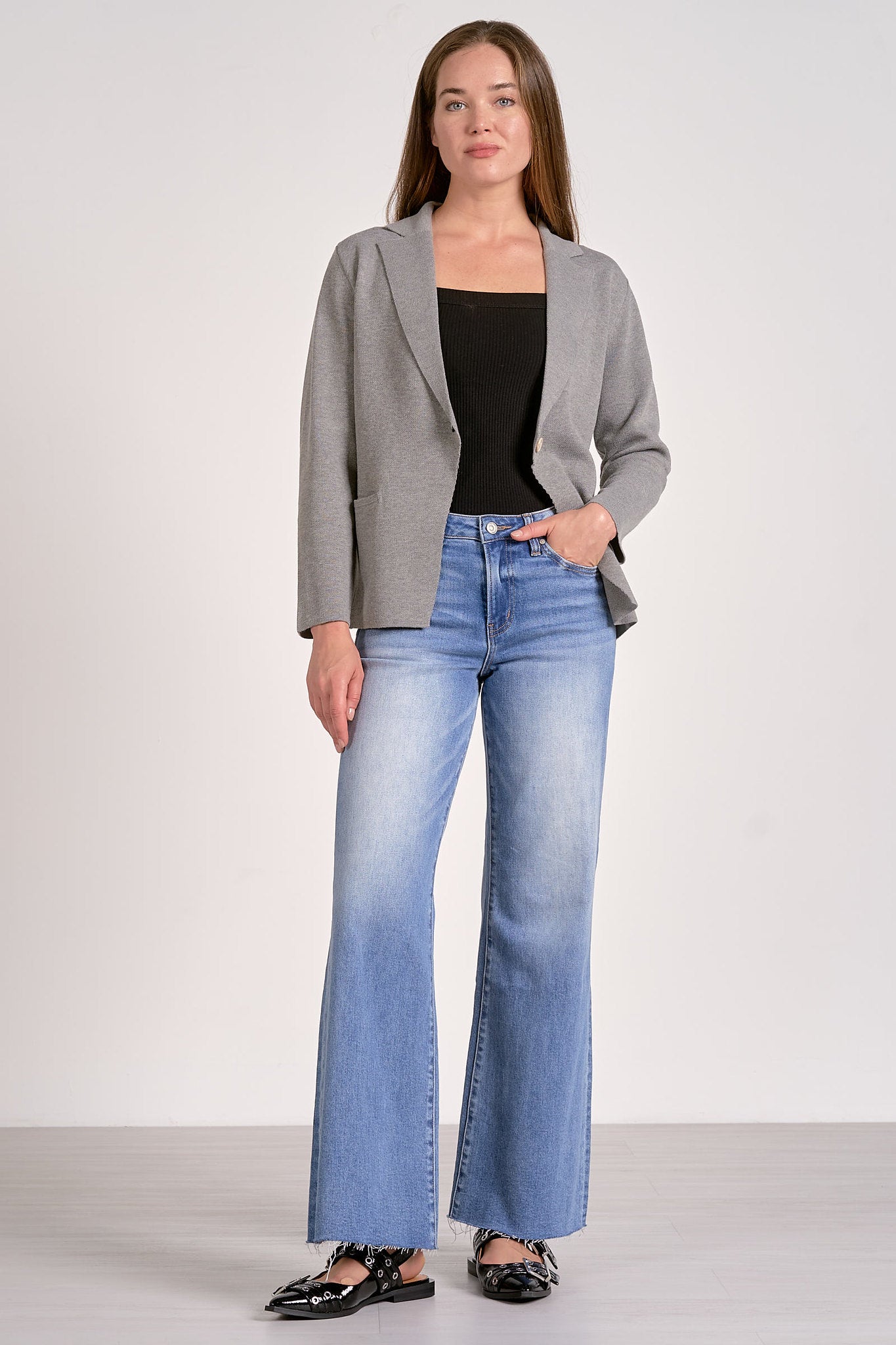 Rocky Blazer Sweater - Grey