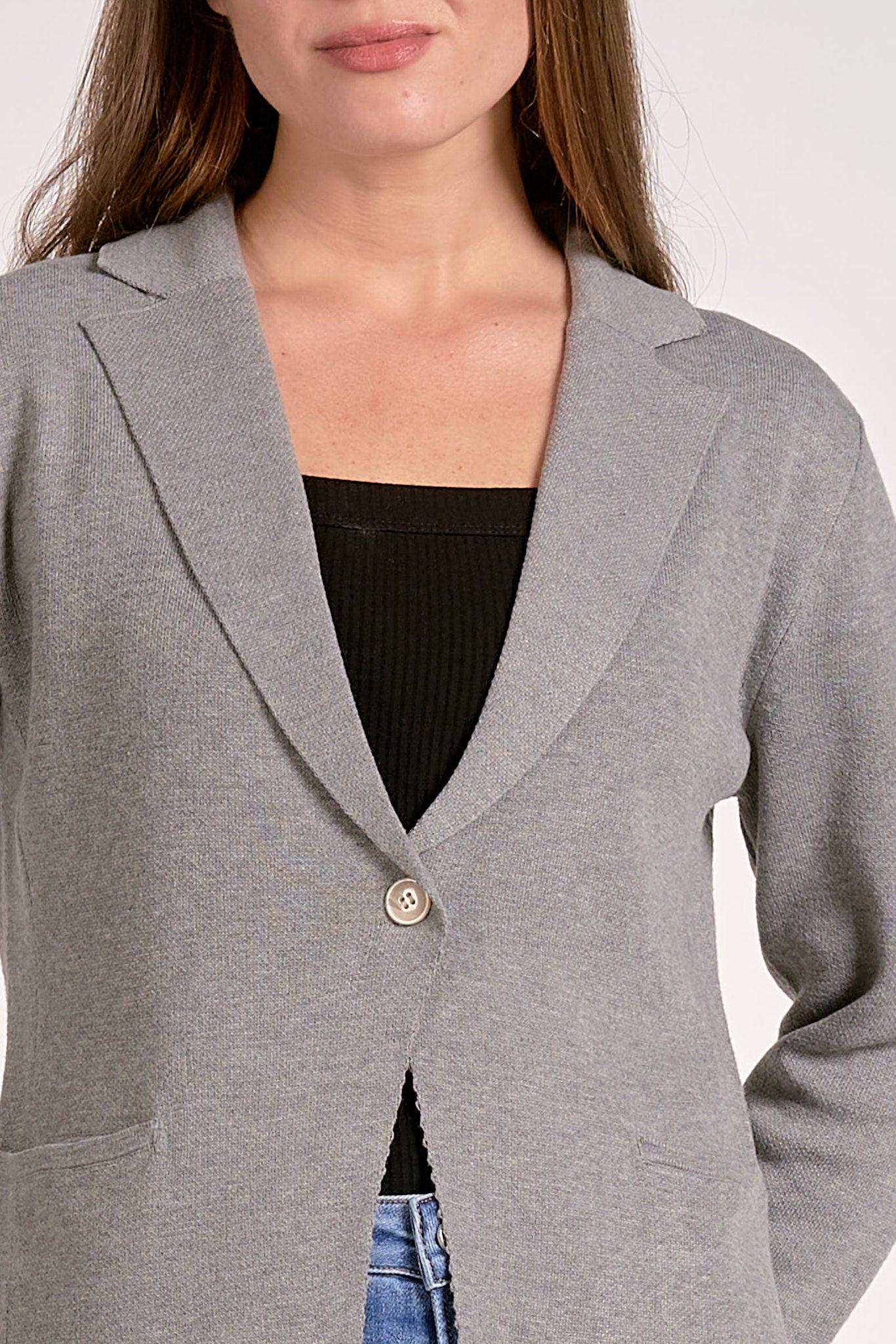 Rocky Blazer Sweater - Grey