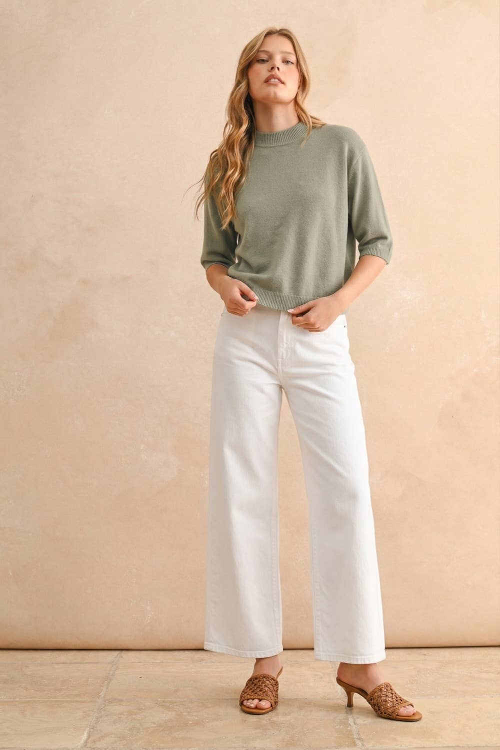 Short Sleeve Sweater Top