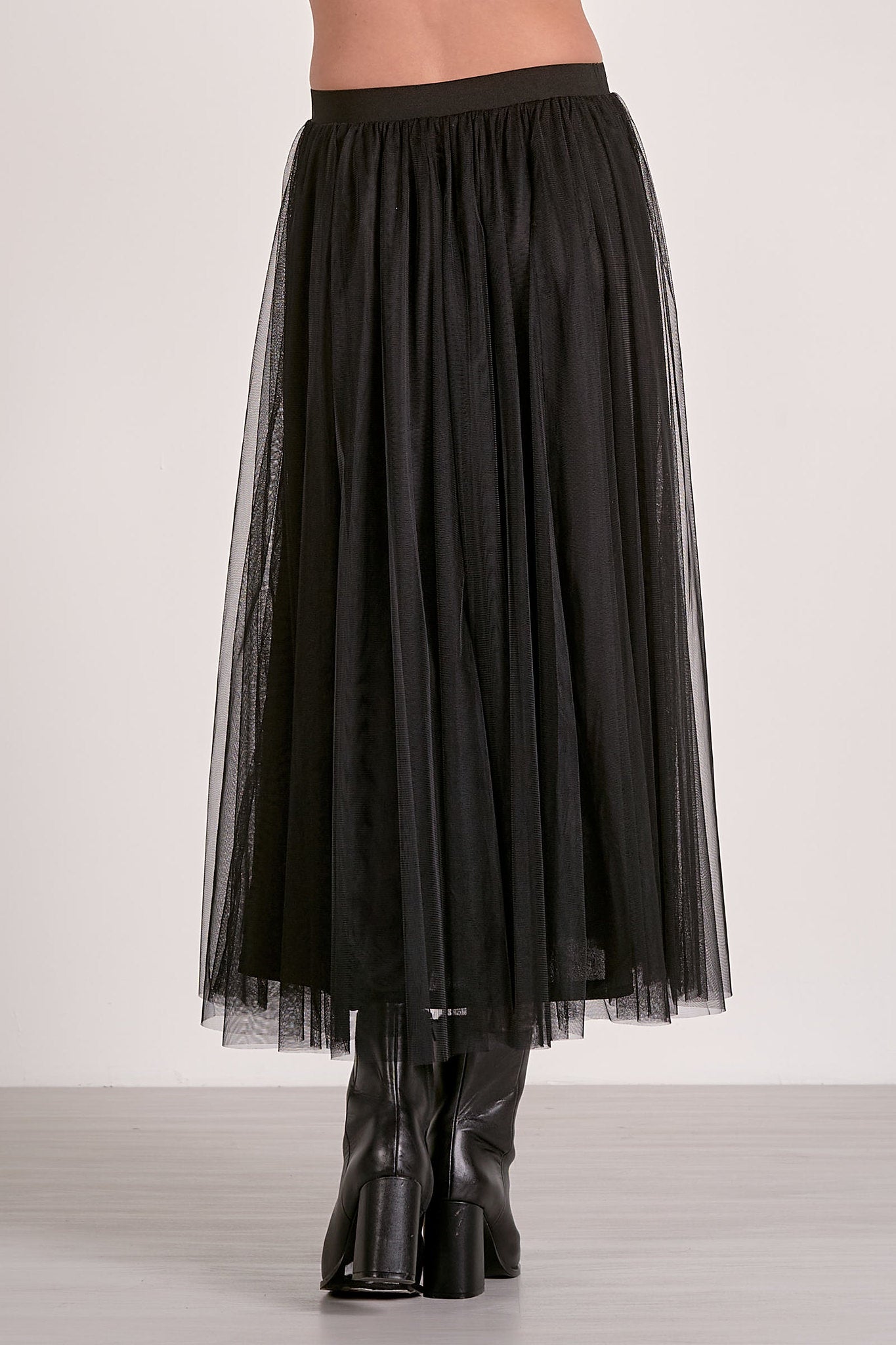 Tulle Midi Skirt