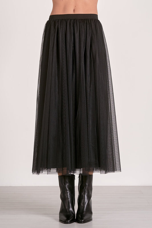 Tulle Midi Skirt