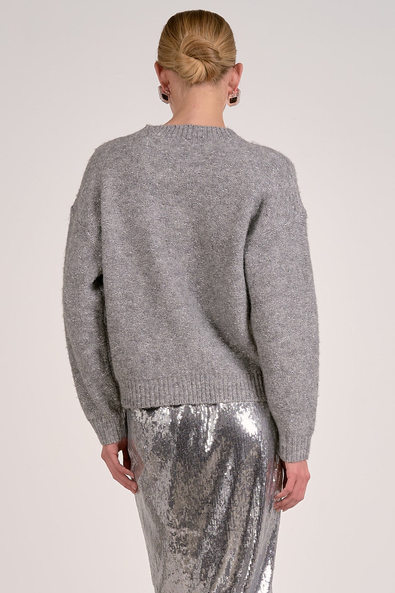 Elan Silver Bow Sweater