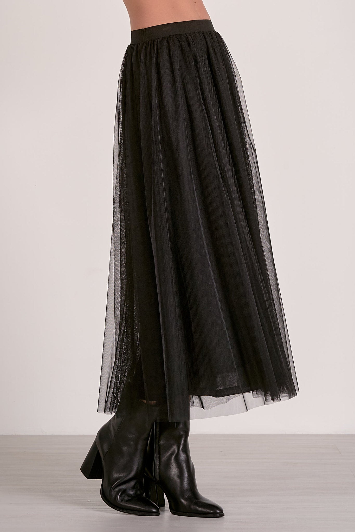 Tulle Midi Skirt