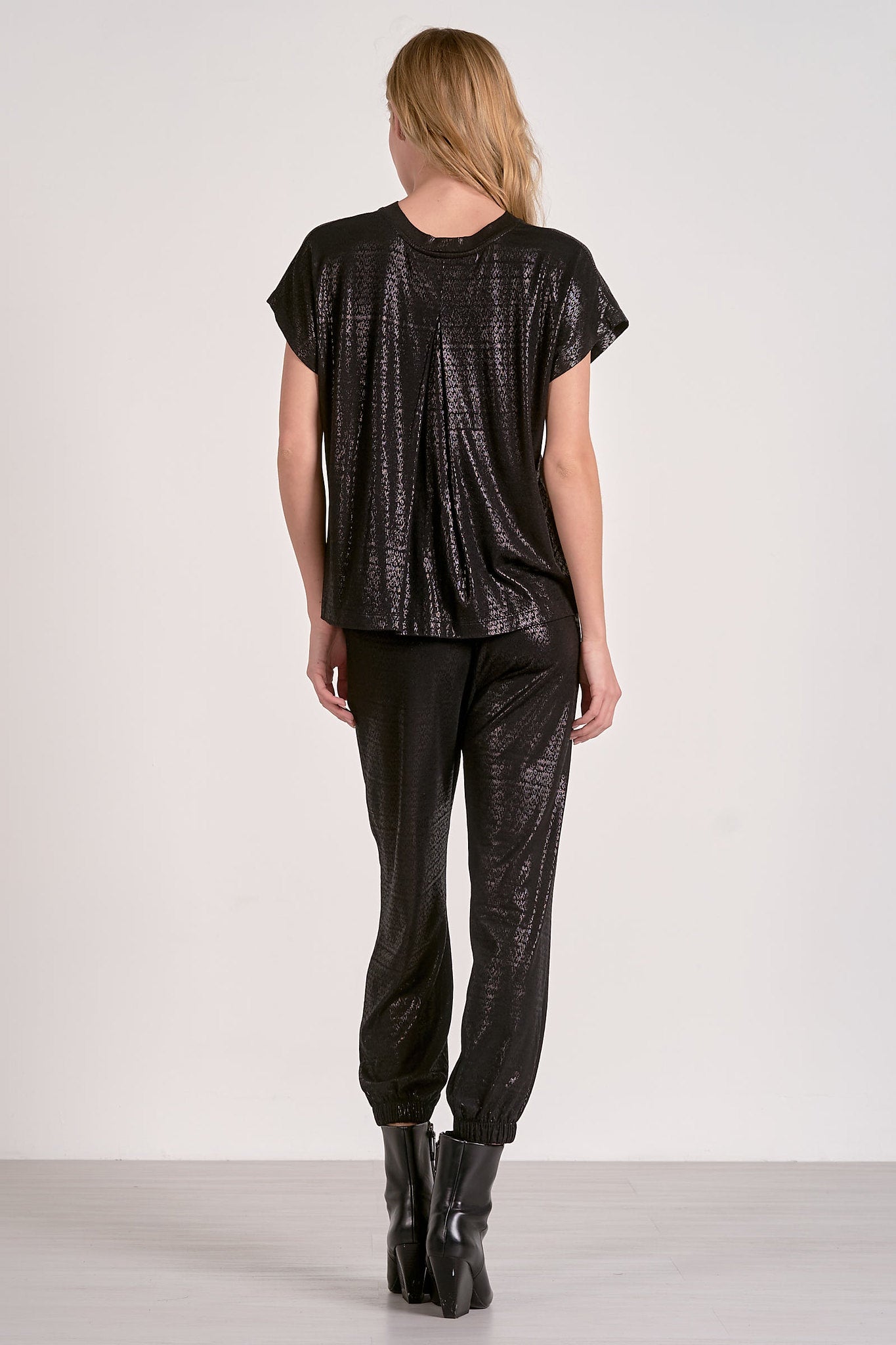 Metallic Texture Jumpsuit