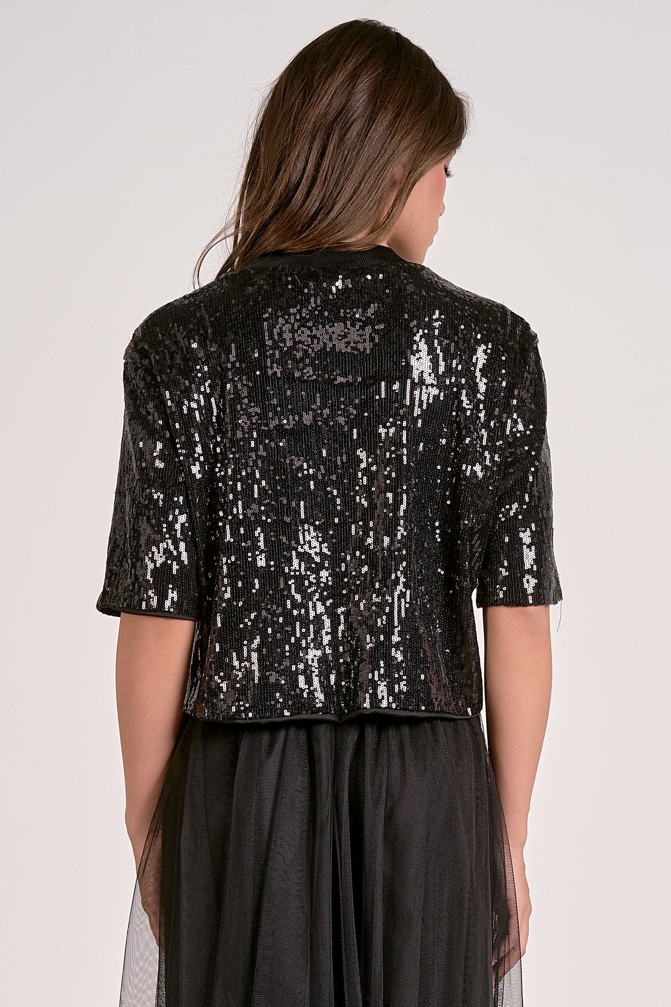 Sequin Top - Black