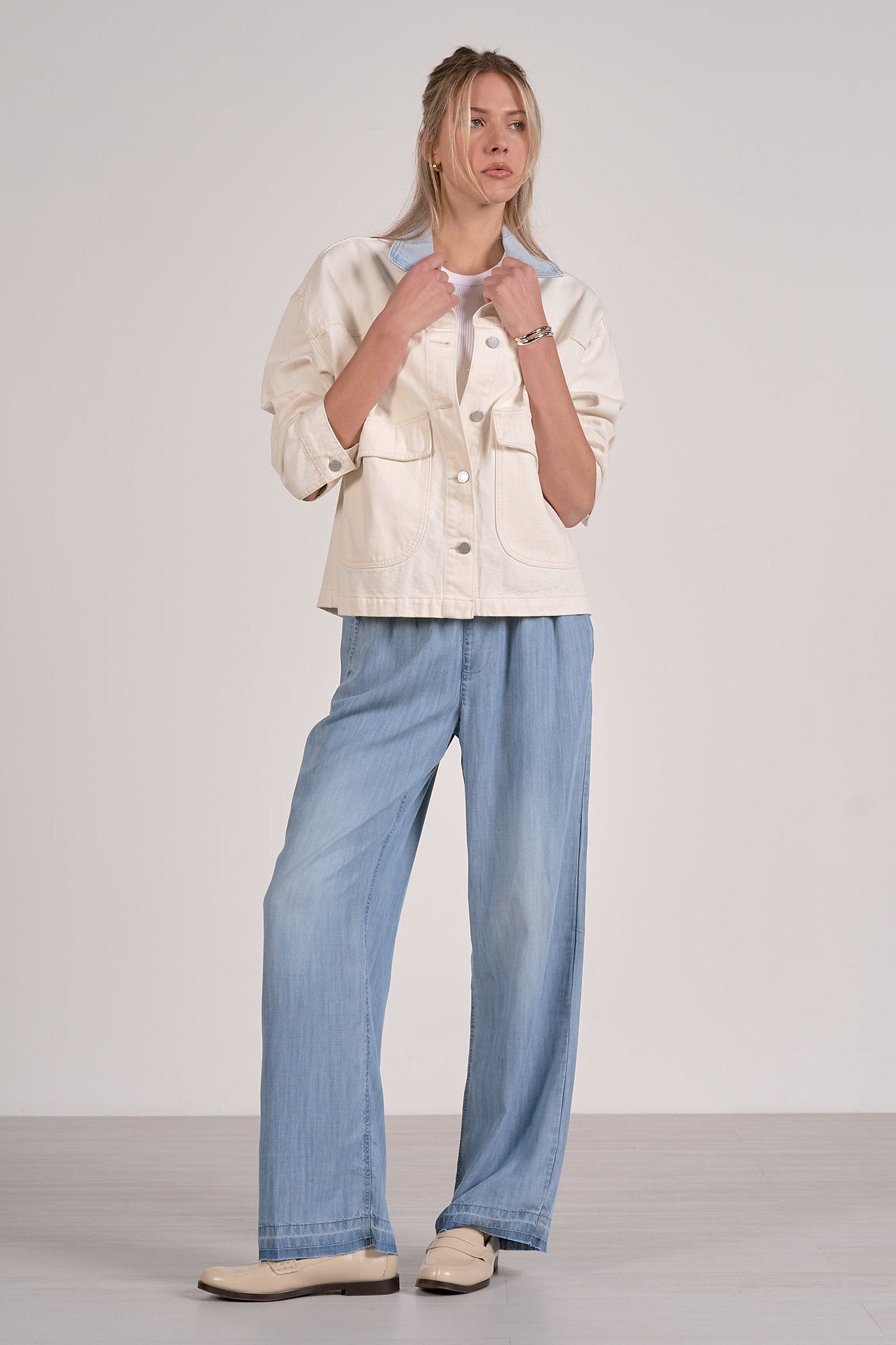 Front Pocket Denim Jacket