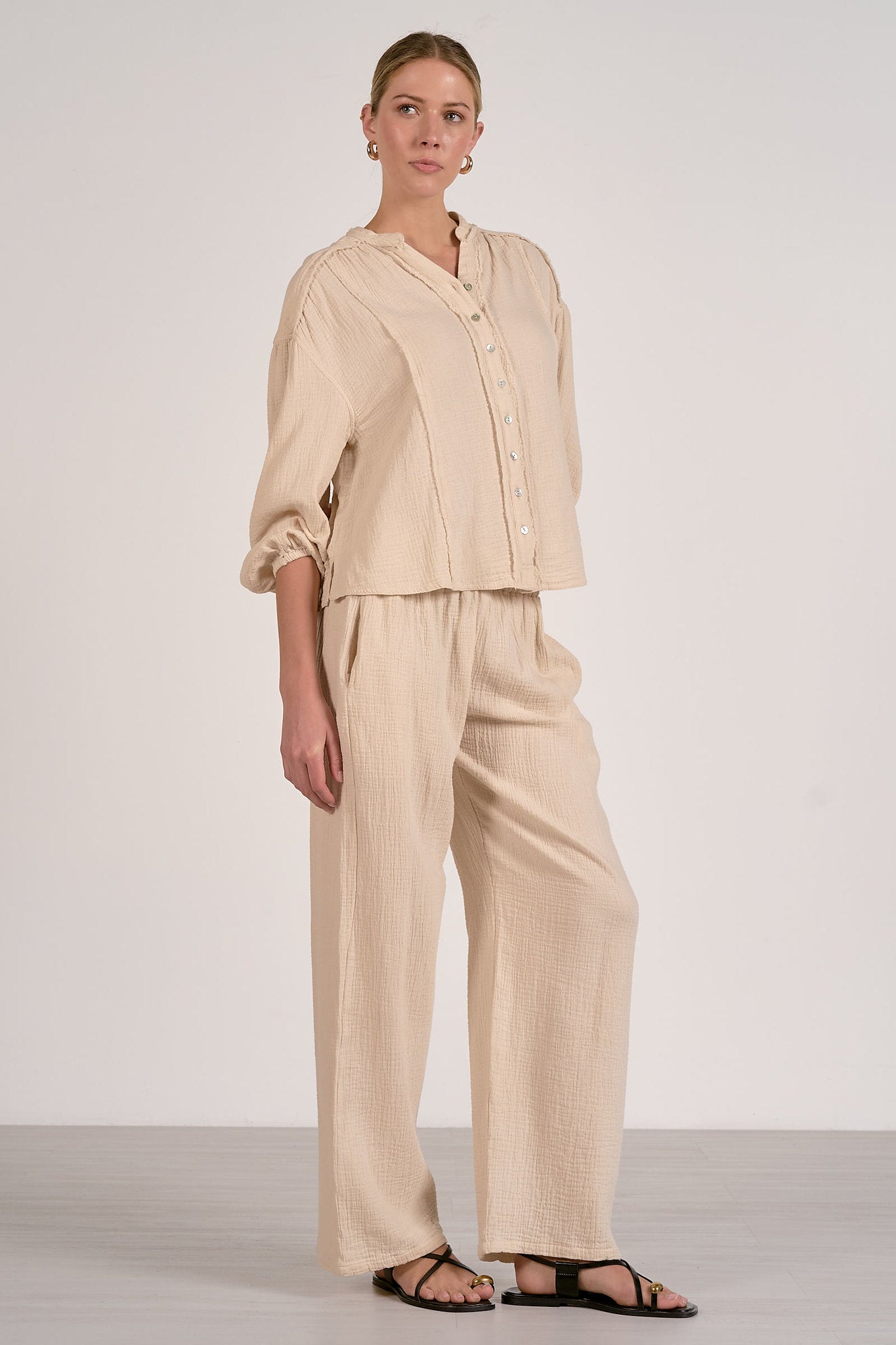 Long Sleeve Button Down Top