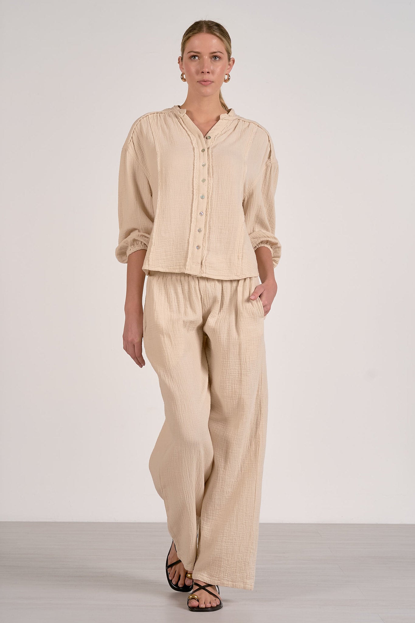 Long Sleeve Button Down Top